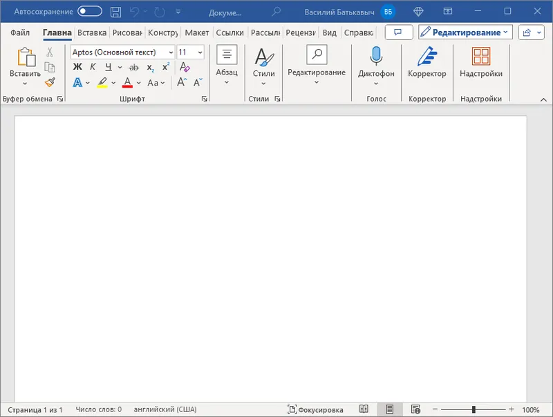 Microsoft Word