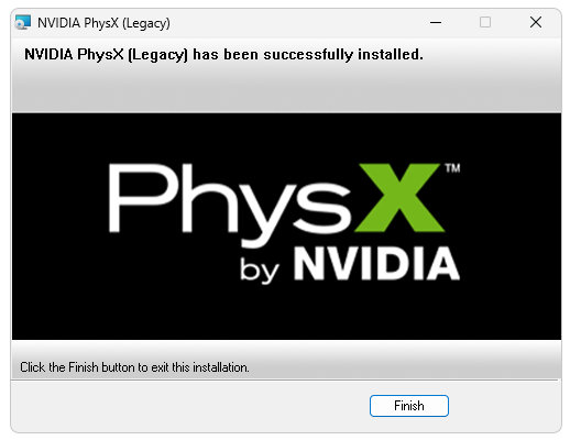 NVIDIA PhysX Legacy System Software