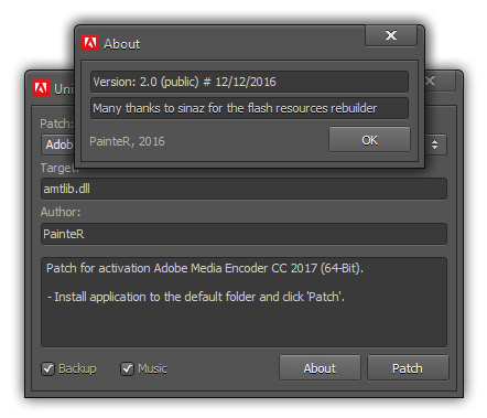 О программе Universal Adobe Patcher