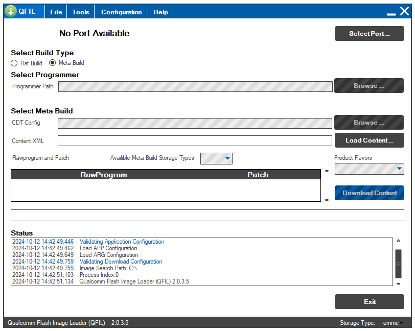 Программа QPST Tool