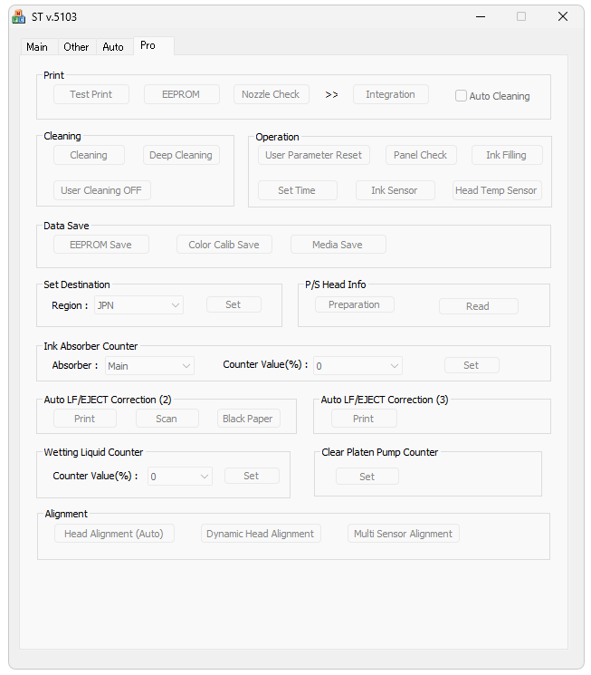 Работа с Canon Service Tool