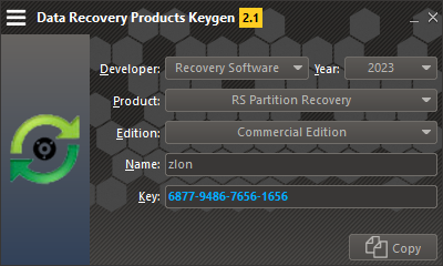 Регистрация RS Partition Recovery