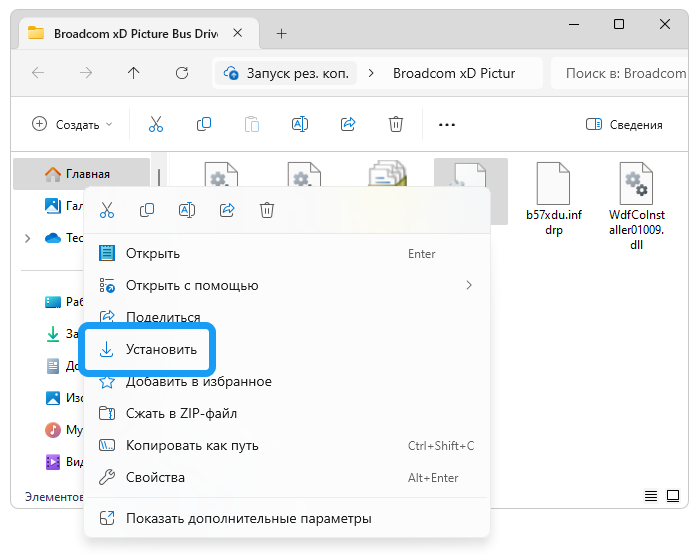 Установка драйвера для Broadcom xD Picture Bus Driver